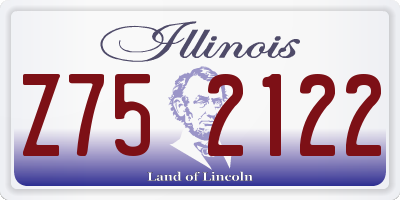 IL license plate Z752122