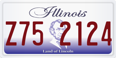 IL license plate Z752124