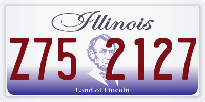 IL license plate Z752127