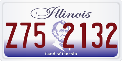 IL license plate Z752132
