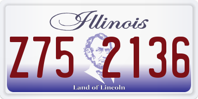IL license plate Z752136