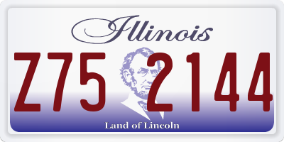 IL license plate Z752144