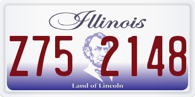 IL license plate Z752148