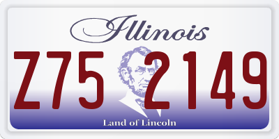IL license plate Z752149