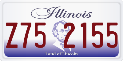 IL license plate Z752155