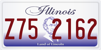 IL license plate Z752162