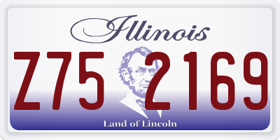 IL license plate Z752169