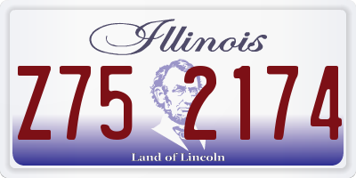 IL license plate Z752174