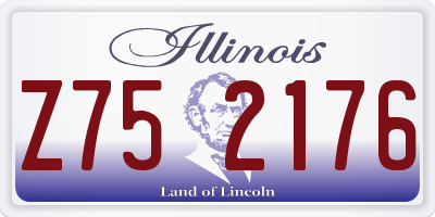 IL license plate Z752176