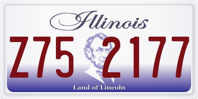 IL license plate Z752177
