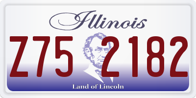 IL license plate Z752182