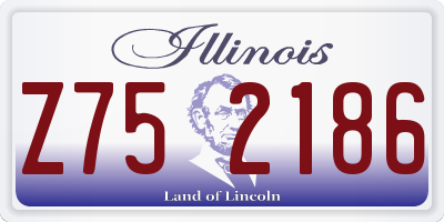 IL license plate Z752186