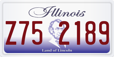 IL license plate Z752189