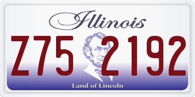 IL license plate Z752192