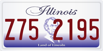 IL license plate Z752195