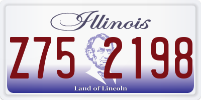 IL license plate Z752198