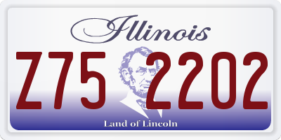 IL license plate Z752202