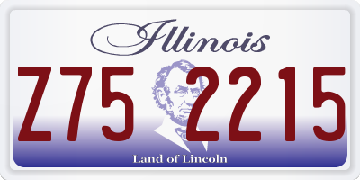 IL license plate Z752215