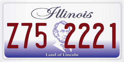 IL license plate Z752221