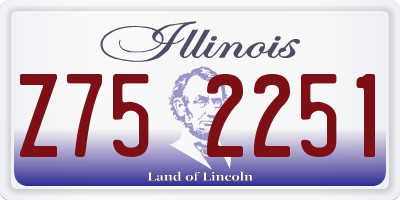 IL license plate Z752251