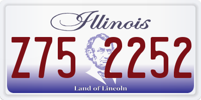 IL license plate Z752252