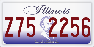 IL license plate Z752256