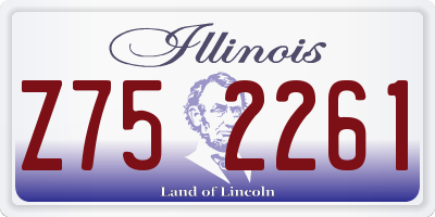 IL license plate Z752261