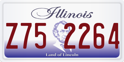 IL license plate Z752264