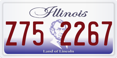 IL license plate Z752267