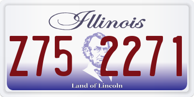 IL license plate Z752271