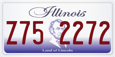 IL license plate Z752272