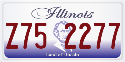IL license plate Z752277