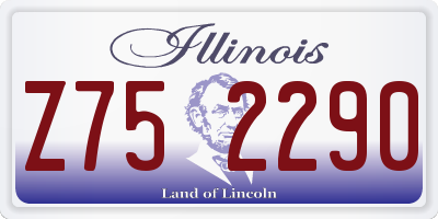 IL license plate Z752290