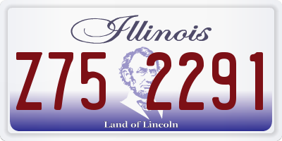 IL license plate Z752291