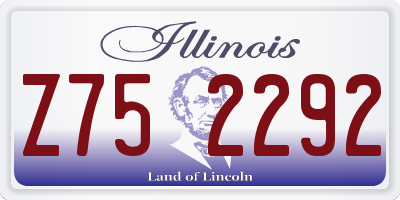IL license plate Z752292