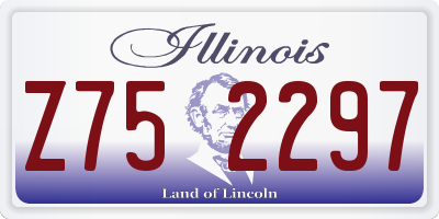 IL license plate Z752297