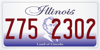 IL license plate Z752302