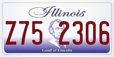 IL license plate Z752306