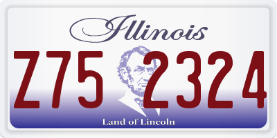 IL license plate Z752324
