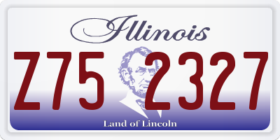 IL license plate Z752327