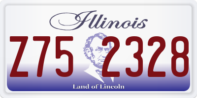 IL license plate Z752328