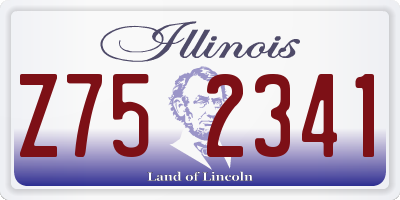 IL license plate Z752341
