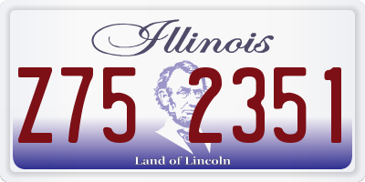 IL license plate Z752351