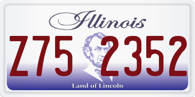 IL license plate Z752352