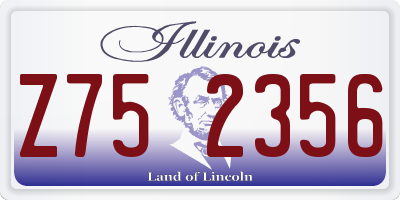 IL license plate Z752356