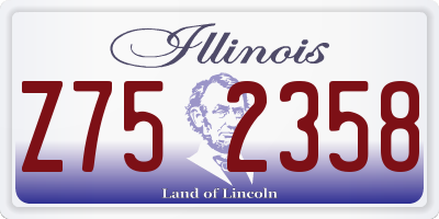 IL license plate Z752358