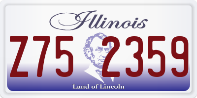 IL license plate Z752359