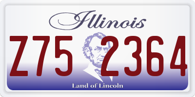 IL license plate Z752364
