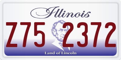 IL license plate Z752372