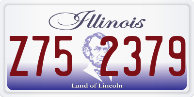 IL license plate Z752379